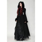 Dark in Love Eira Lace and Faux Fur-Trimmed Hooded Coat