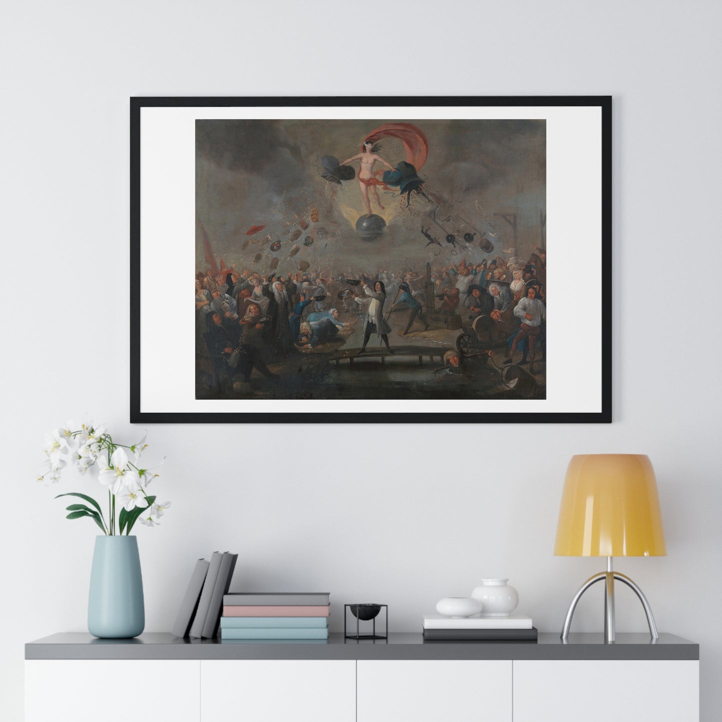 Allegory of Fortune (1658–1659) by Salvator Rosa, from the Original, Framed Art Print