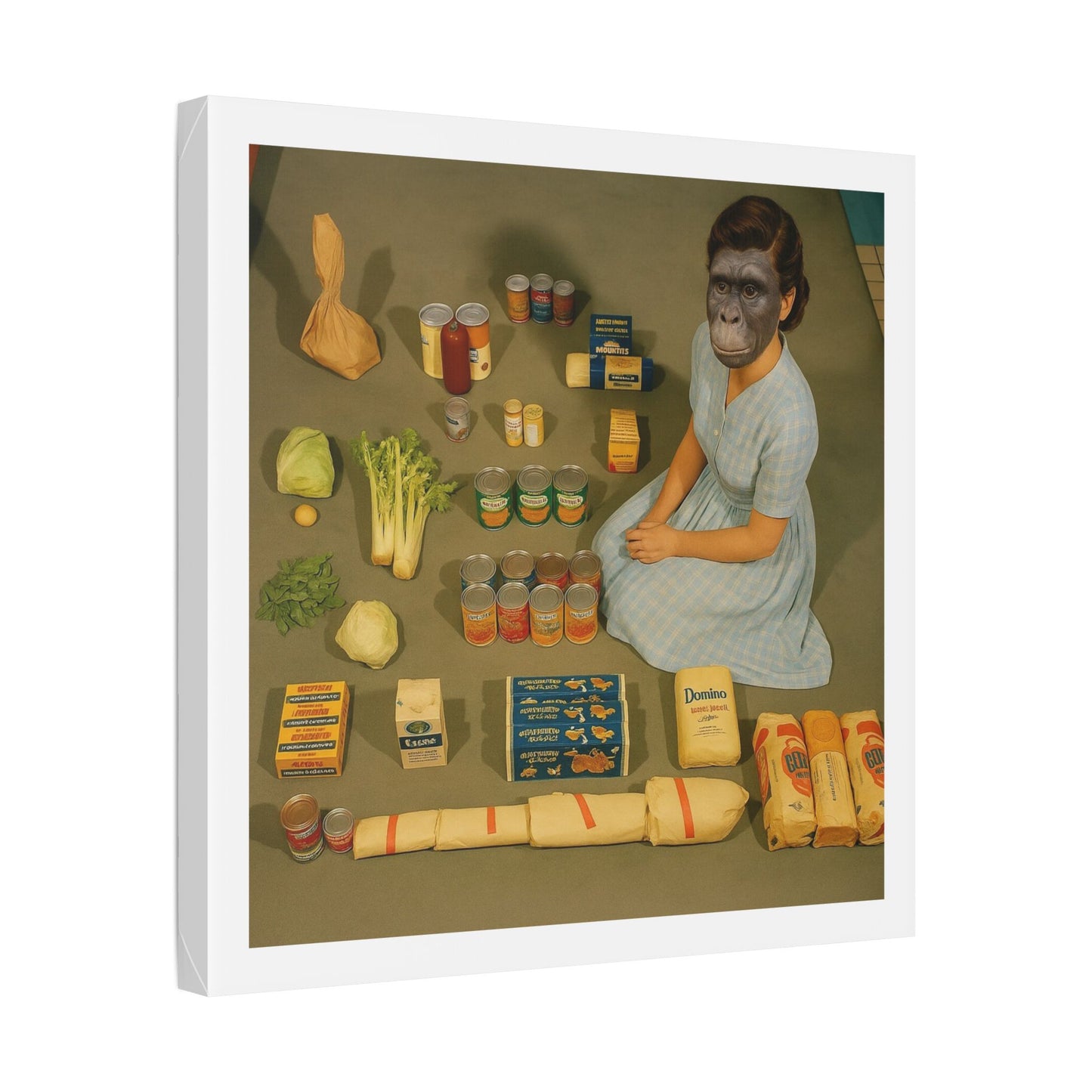 Grotesque Theatre 'Designed by AI' Canvas Art Print