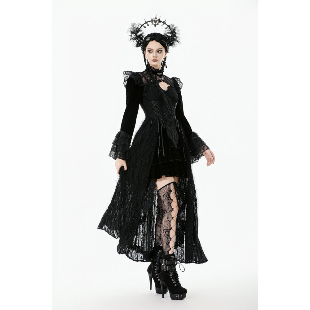 Dark in Love Erzebeth Lace Gothic Bolero Shrug in Black