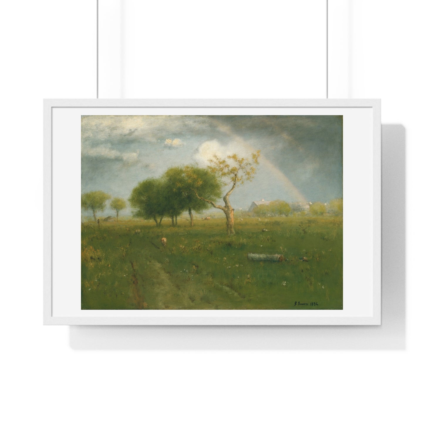 After a Summer Shower (1894) by George Inness, from the Original, Framed Print