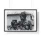 Benin, A Woman and Child with Braided Hairstyles, Vintage Photograph by Herbert Meyerowitz, Framed Print