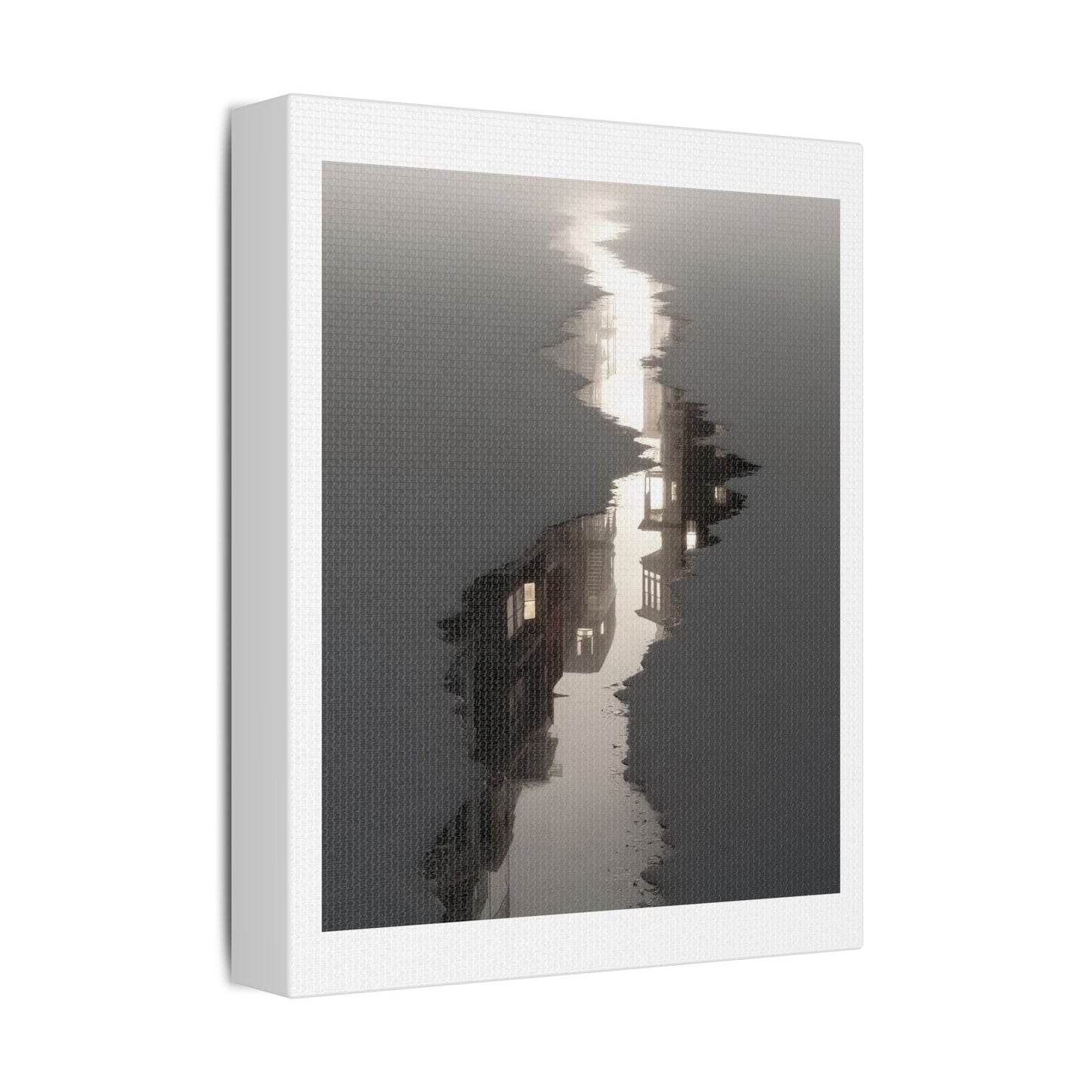 Illusion of Physical Reality 'Designed by AI' Art Print on Canvas