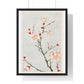 Plum Branches with Blossoms (1870–1880) by Megata Morikaga, from the Original, Framed Art Print