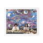 Psychedelic Japan Abstract Art 'Designed by 'AI Canvas Art Print