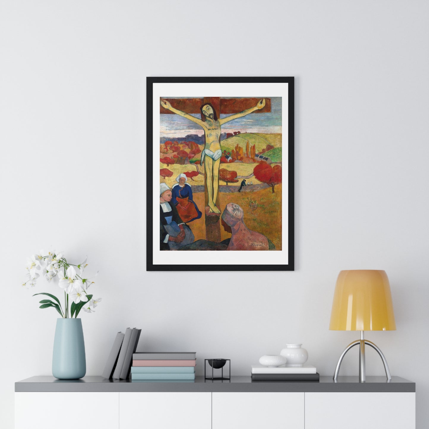 The Yellow Christ 'Le Christ Jaune' (1886) by Paul Gauguin, from the Original, Framed Art Print