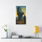 Man at the Watchtower II, Surrealist Art Style 'Designed by AI' Canvas Art Print