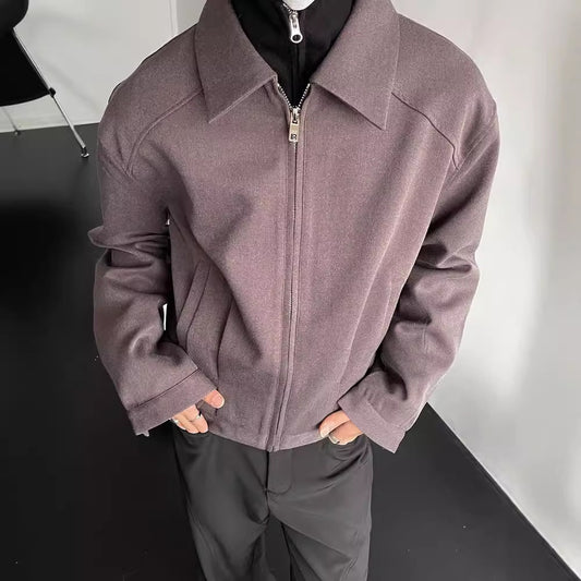 Turndown Collar Fashion Trucker Jacket, Teenager Sizes