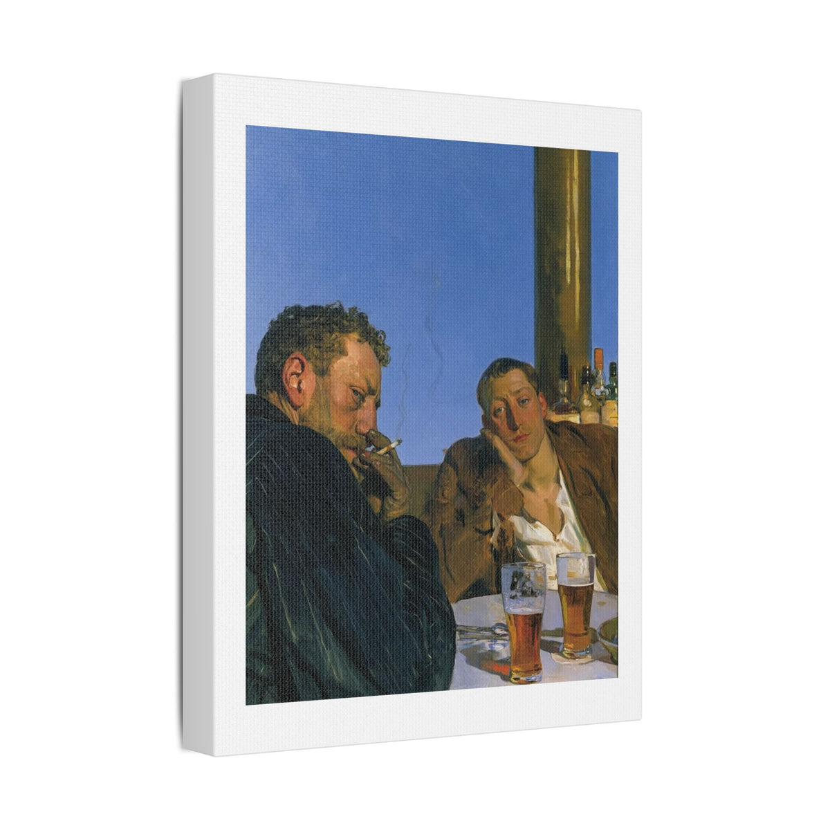 Café Art III, Print on Satin Canvas, Stretched