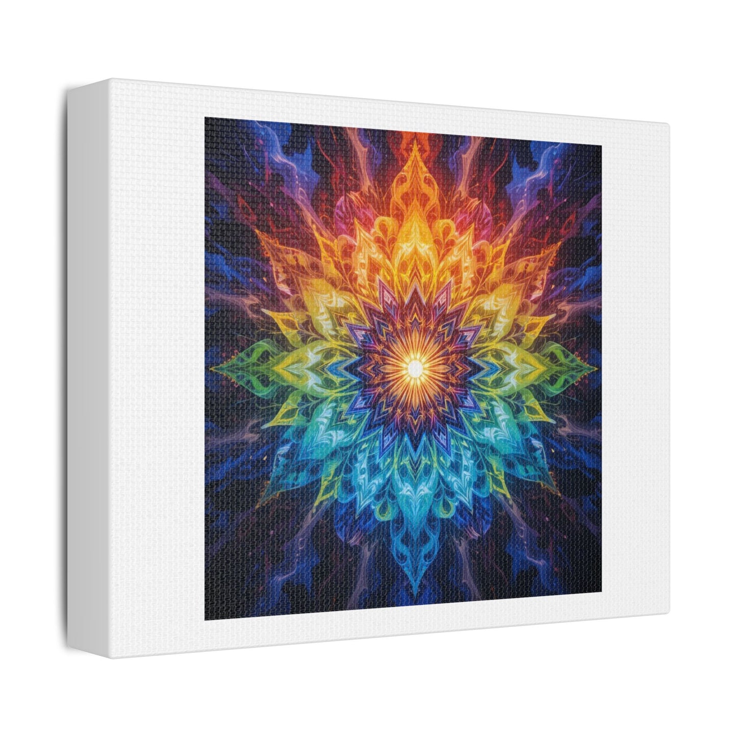 Channeling Cosmic Creativity: This Mandala Breathes with the Energy of a Thousand Sacred Souls 'Designed by AI', Print on Canvas