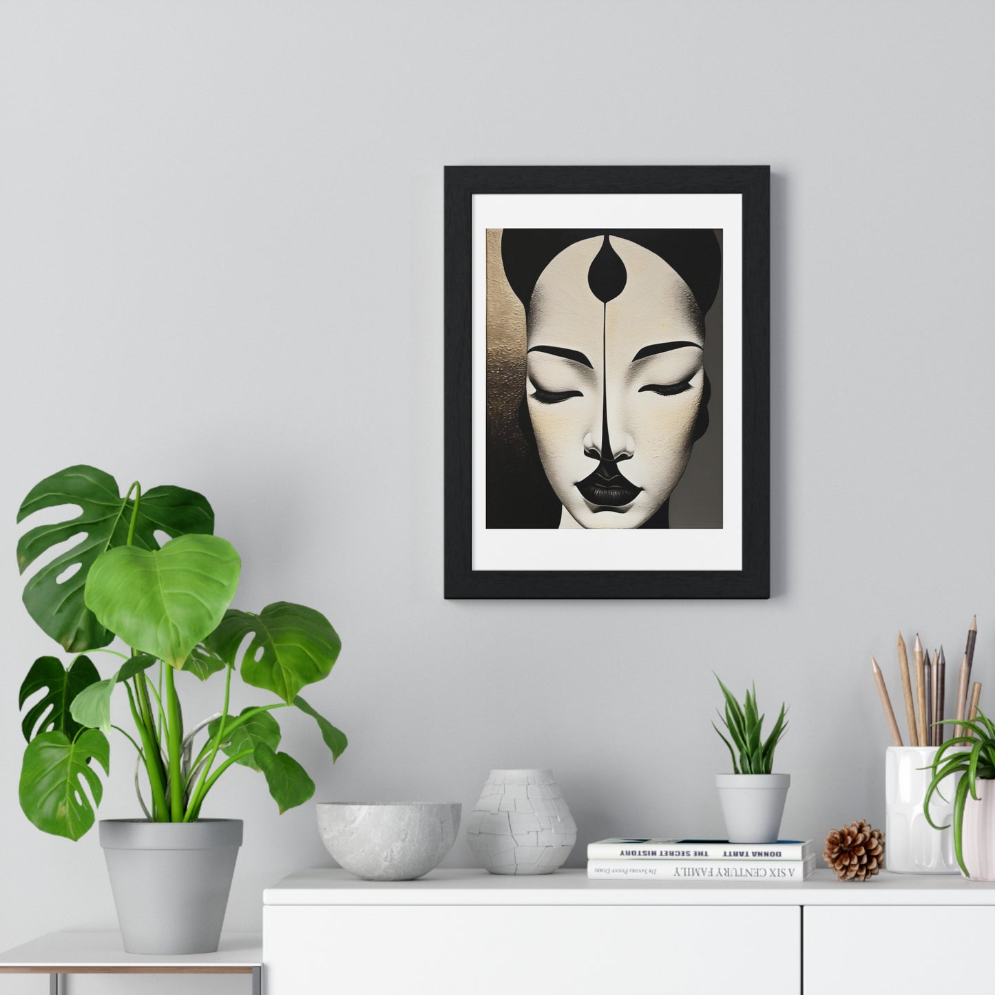 Contemplation 'Designed by AI' Framed Art Print