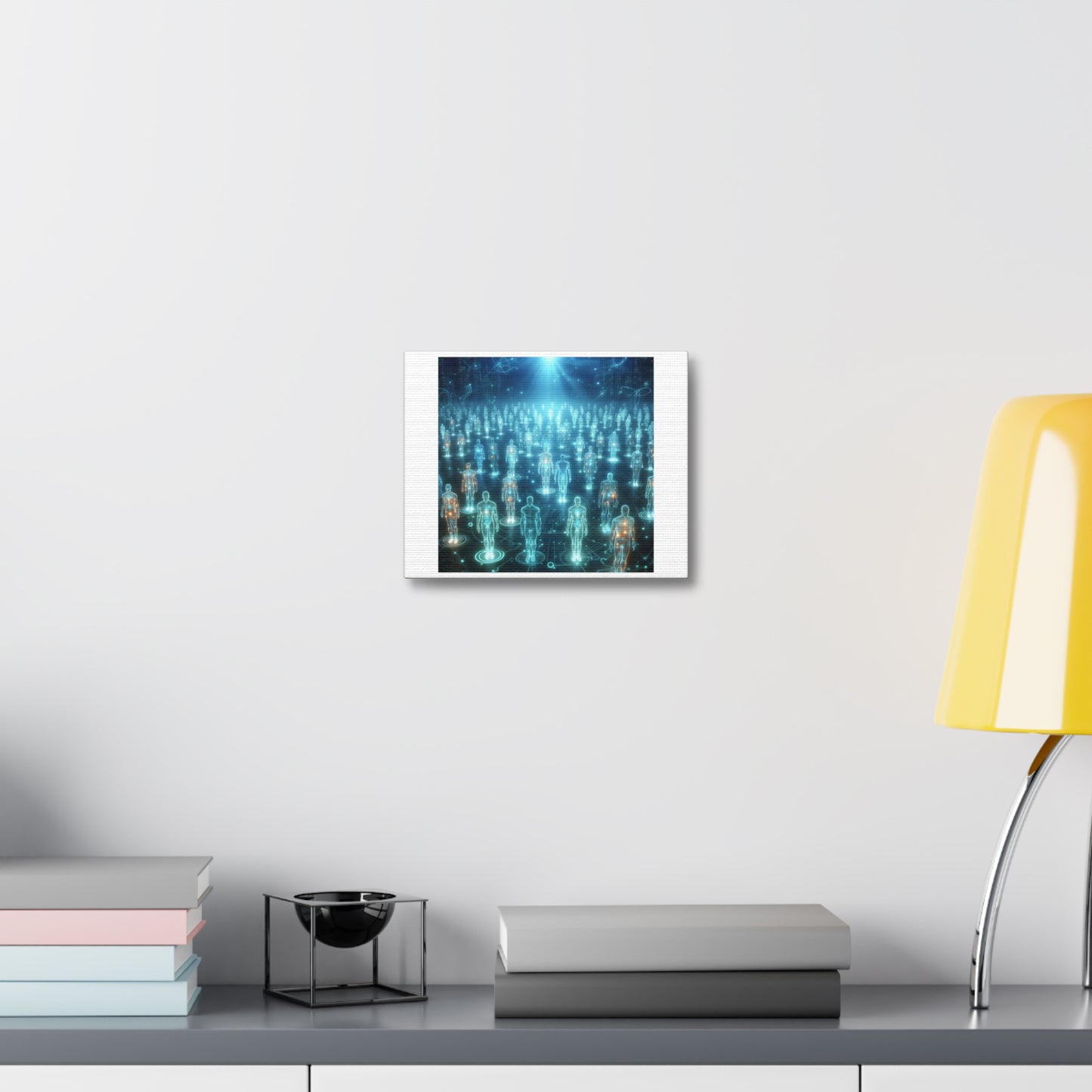 Humans are Essentially Beings of Light 'Designed by AI' Art Print on Canvas