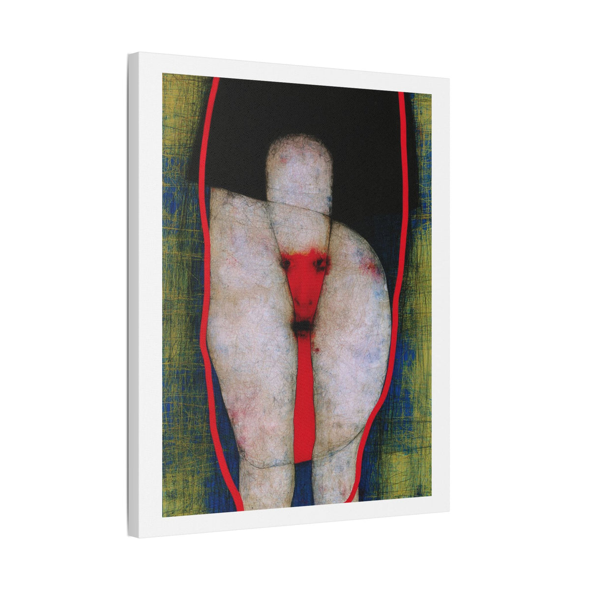 Thighs, Neo-Surrealism, Art Print on Satin Canvas, Stretched