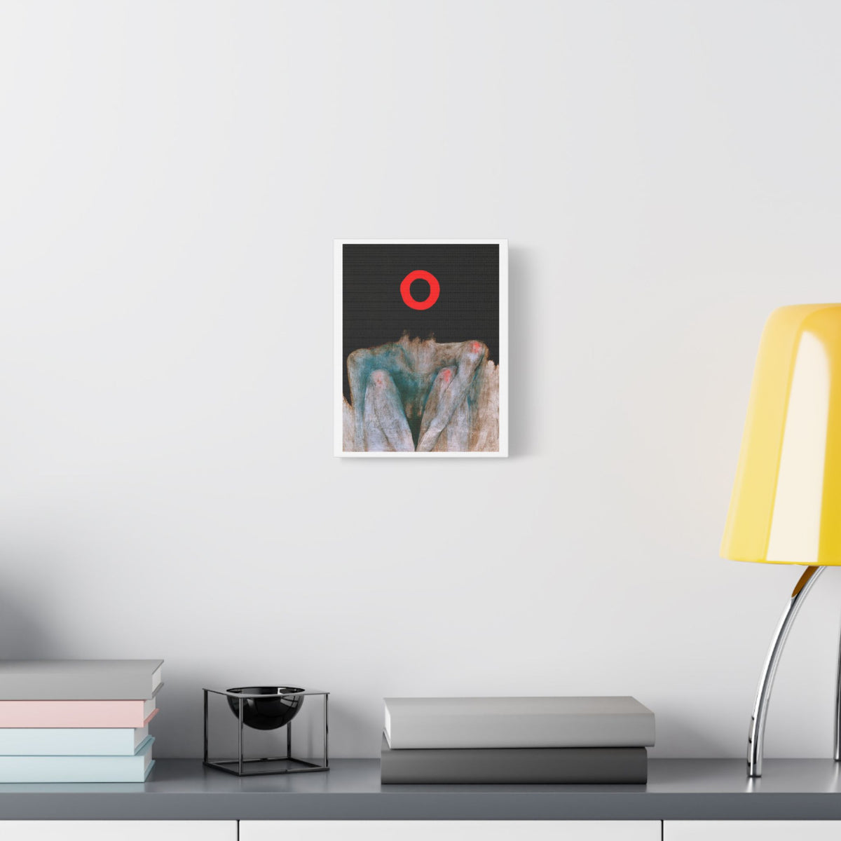Eclipse, Neo-Surrealism, Art Print on Satin Canvas, Stretched