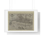 Tudor Antique Map of London (1572) 'Londinum Feracissimi Angliae Regni Metropolis' from the Original, Framed Print