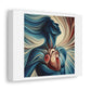 Your Heart is the Most Beautiful Thing About You 'Designed by AI' Art Print on Canvas