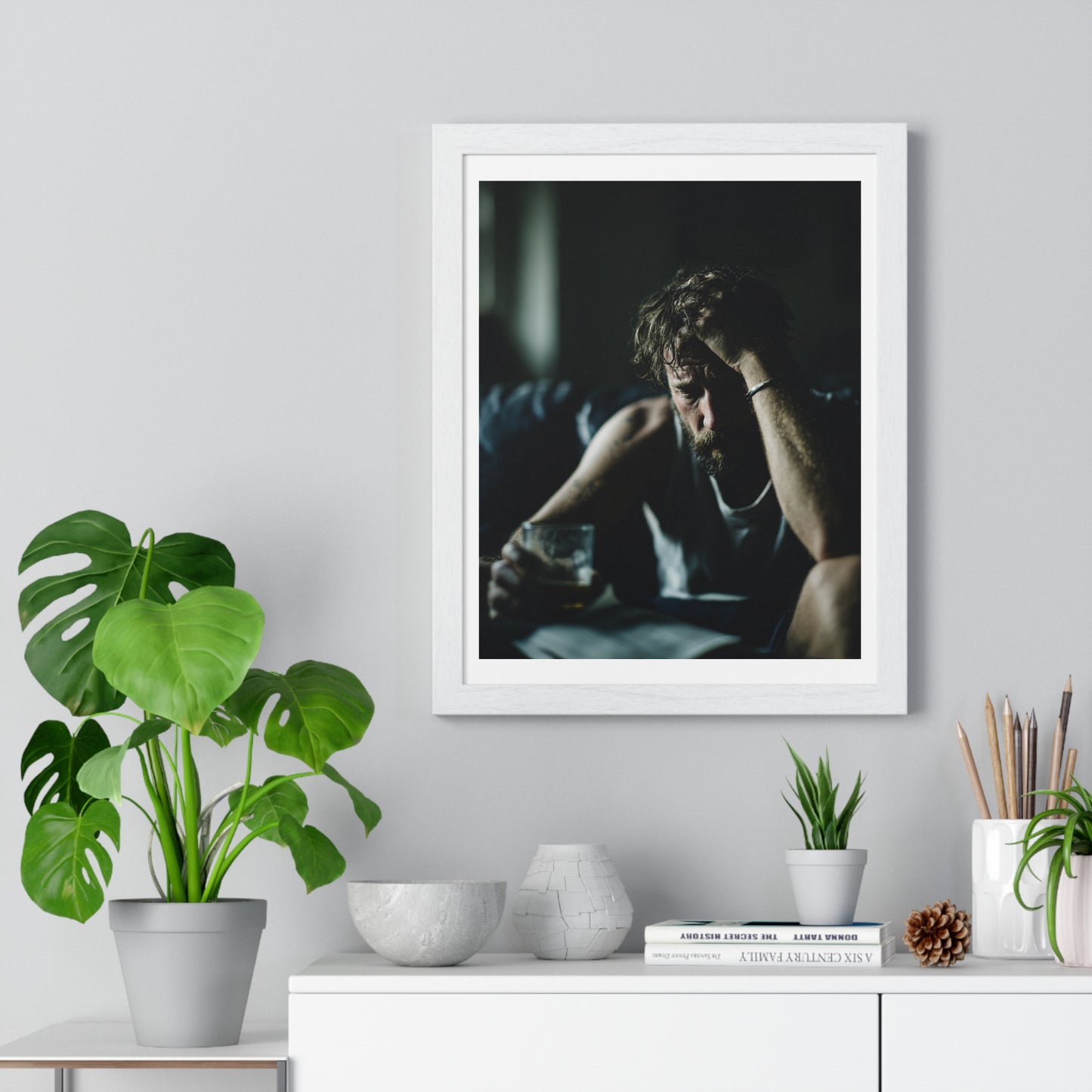 Raw Art 'Designed by AI' Framed Art Print