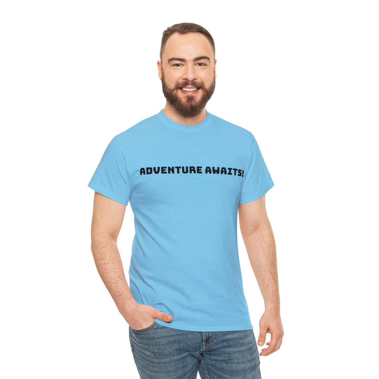 Adventure Awaits! Cotton T-Shirt Unisex Inspirational Women's Men's