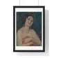 Model Holding Drapery (circa 1929) by Alice Pike Barney, from the Original, Framed Art Print
