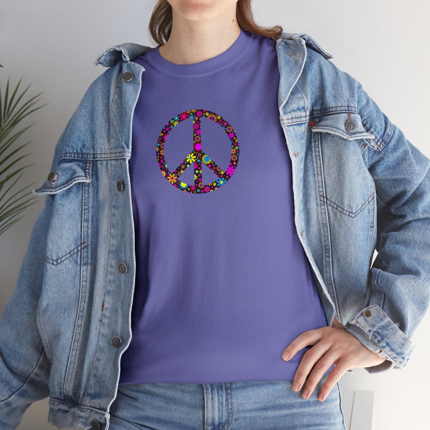 Love and Peace Design Psychedelic T-Shirt