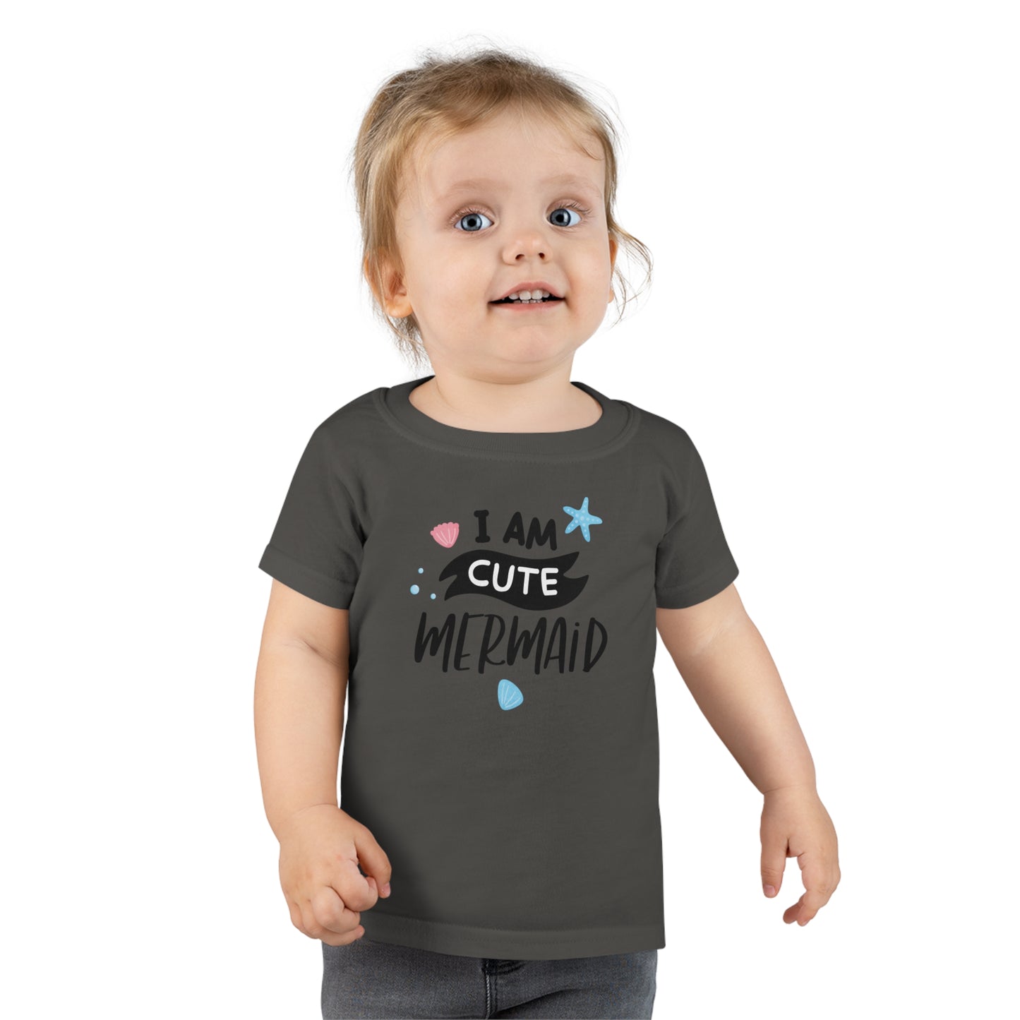 I Am Cute Mermaid Toddler T-Shirt