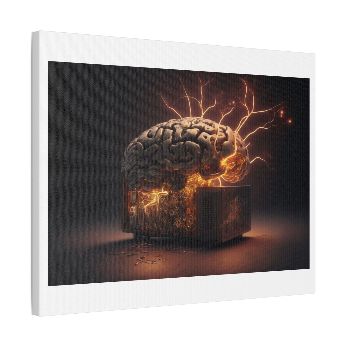 Advanced AI 'Designed by AI' Art Print on Canvas