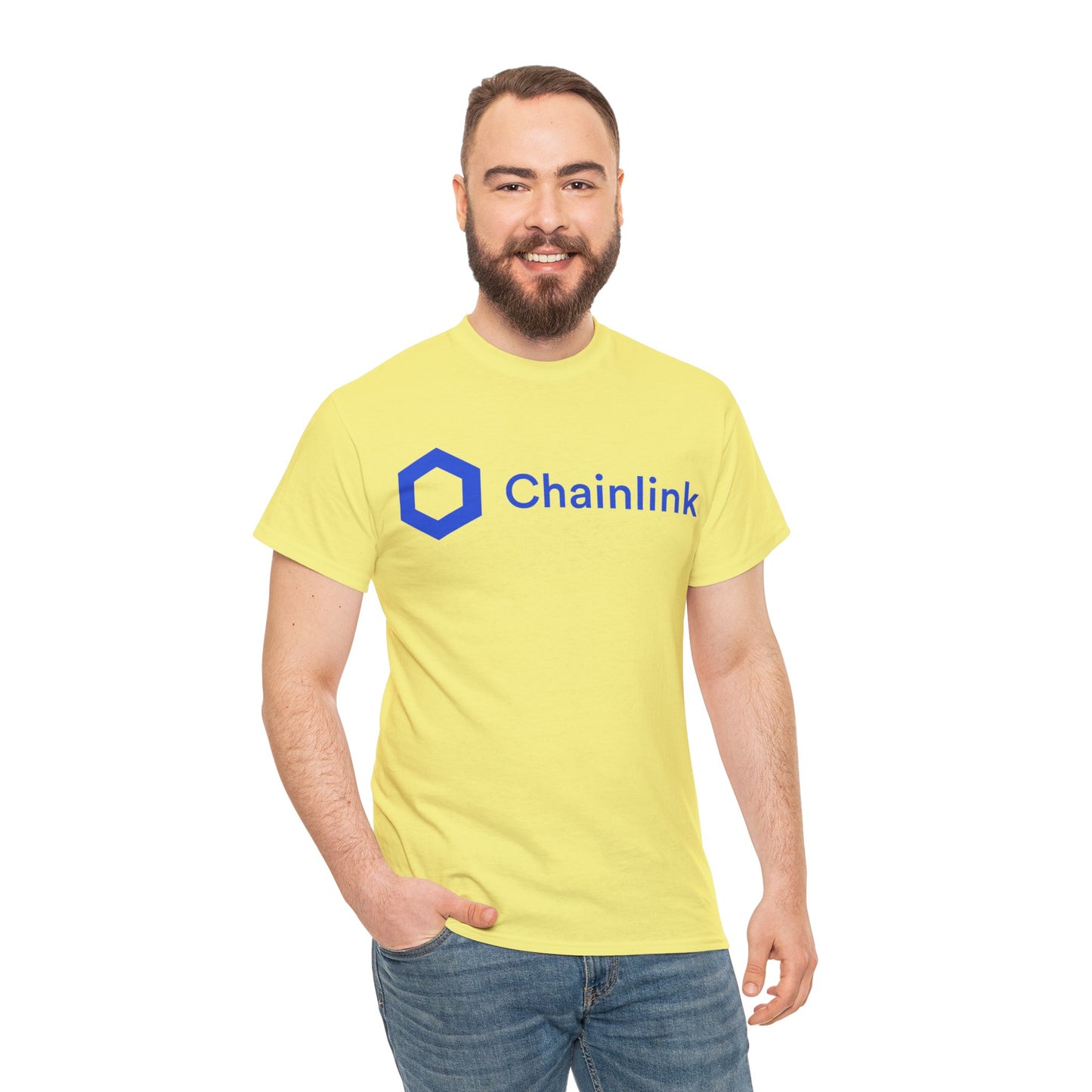 Chainlink #LINK Crypto Unisex Heavy Cotton T-Shirt