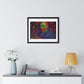 Vincent van Gogh Self Portrait Remixed, Psychedelic Art 'Designed by AI' Framed Print