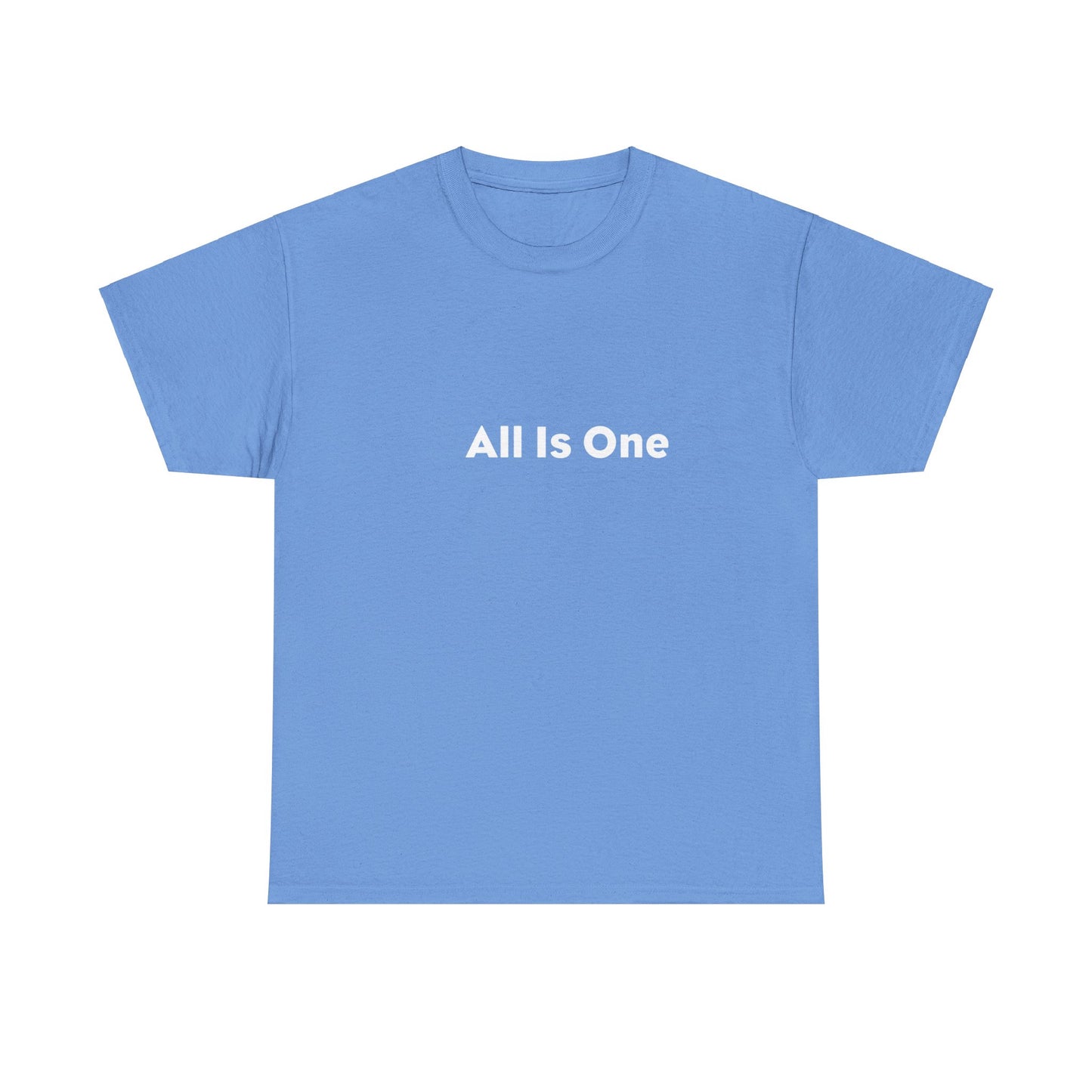 All Is One One 哲学的なコットン T シャツ。ヨガ。マインドボディアウェアネスTシャツ