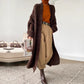 Luxurious Soft Long Cardigan Coat, Trendy Leisure Warm Office Wear