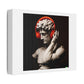 Michelangelo's Sculpture Of David Wearing Headphones 'Designed by AI' Art Print on Canvas