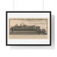 The West View of the Tower of London (1737) by Samuel and Nathaniel Buck, from the Original, Framed Art Print