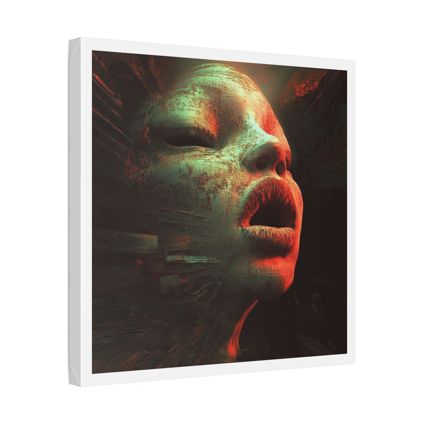 Red Shift Desire 'Designed by AI' Canvas Art Print