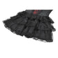 Dark in Love Crimson Shadow Layered-Lace Cake Dress
