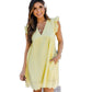 Lightweight Jacquard Dress with Pockets, Summer Sleeveless Cut-Out Beach Midi Dress