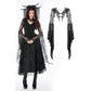Dark In Love Gothic Lace Bell-Sleeve Cape