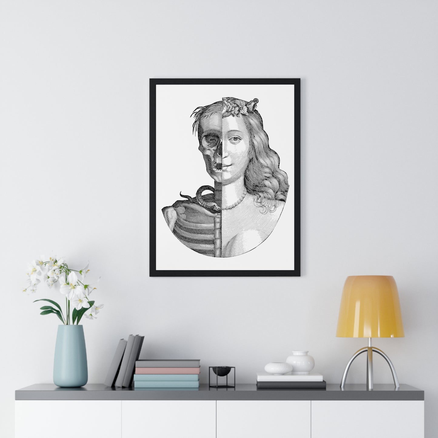 The Duality of the Feminine: Life Death Rebirth, by Unknown, from the Original, Framed Art Print