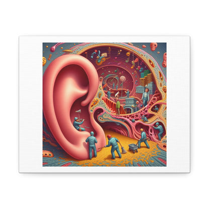 The Divinity of Sound and Perception in Music 'Designed by AI' Art Print on Canvas