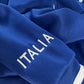 'Italia' Embroidered Blue Women's Zipper Jacket