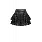 Dark in Love Punk Eyelet Lace-Layered Mini Skirt