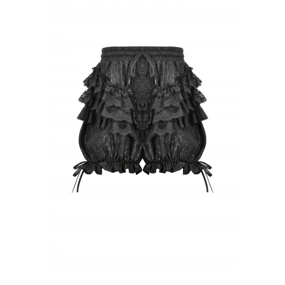 Dark in Love Rosalie Baroque Lace-Frill Gothic Bloomers