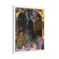 The Walls Have Eyes, Art Print on Satin Canvas, Stretched