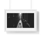 Black and White Photography, High-Contrast Cityscape II 'Designed by AI' Framed Print