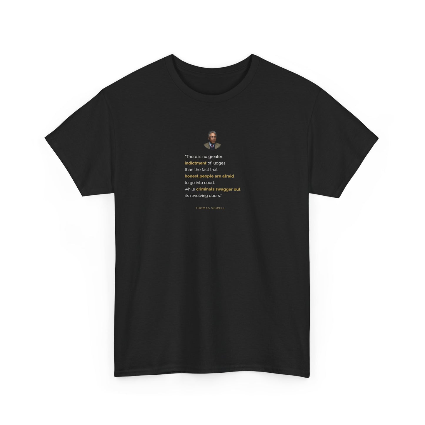 Thomas Sowell's Indictment of Activist Judges, Politics T-Shirt