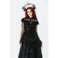Dark in Love Seraphina Gothic Blouse, Layered Lace Cuffs
