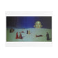 What's That Coming Over the Hill? 19th Century Pastel Art 'Designed by AI' Print on Canvas