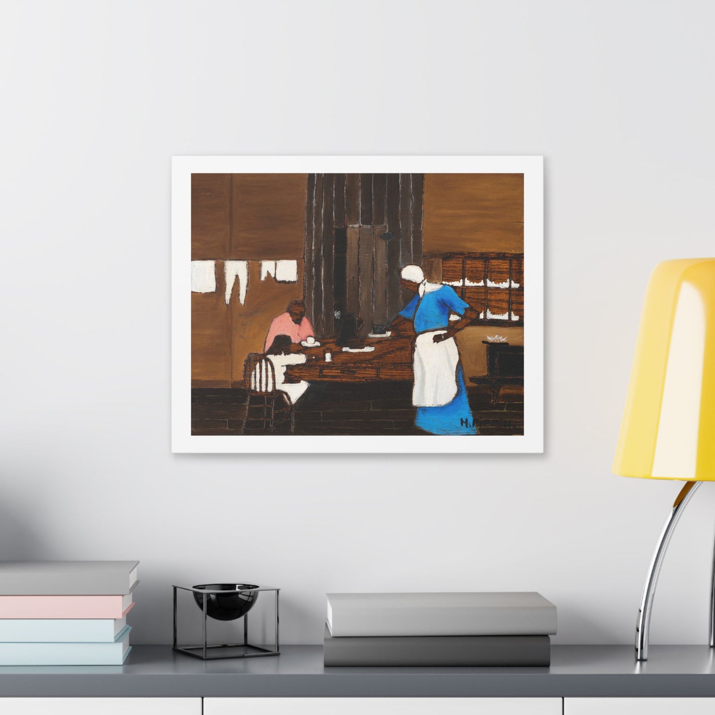 Supper Time by Horace Pippin (circa 1940), from the Original, Canvas Art Print