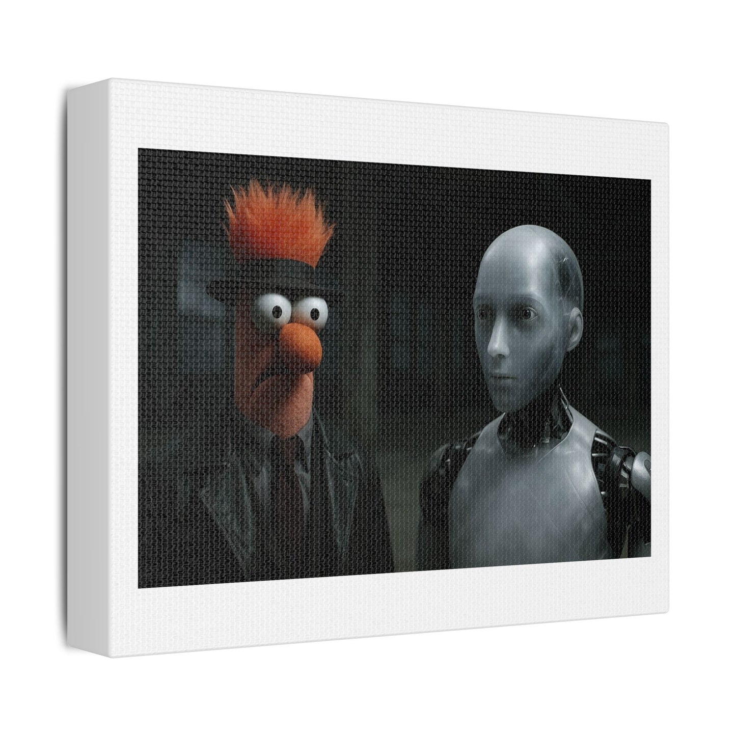 Sonny from I, Robot Meets Beaker 'Designed by AI' on Satin Canvas, Stretched