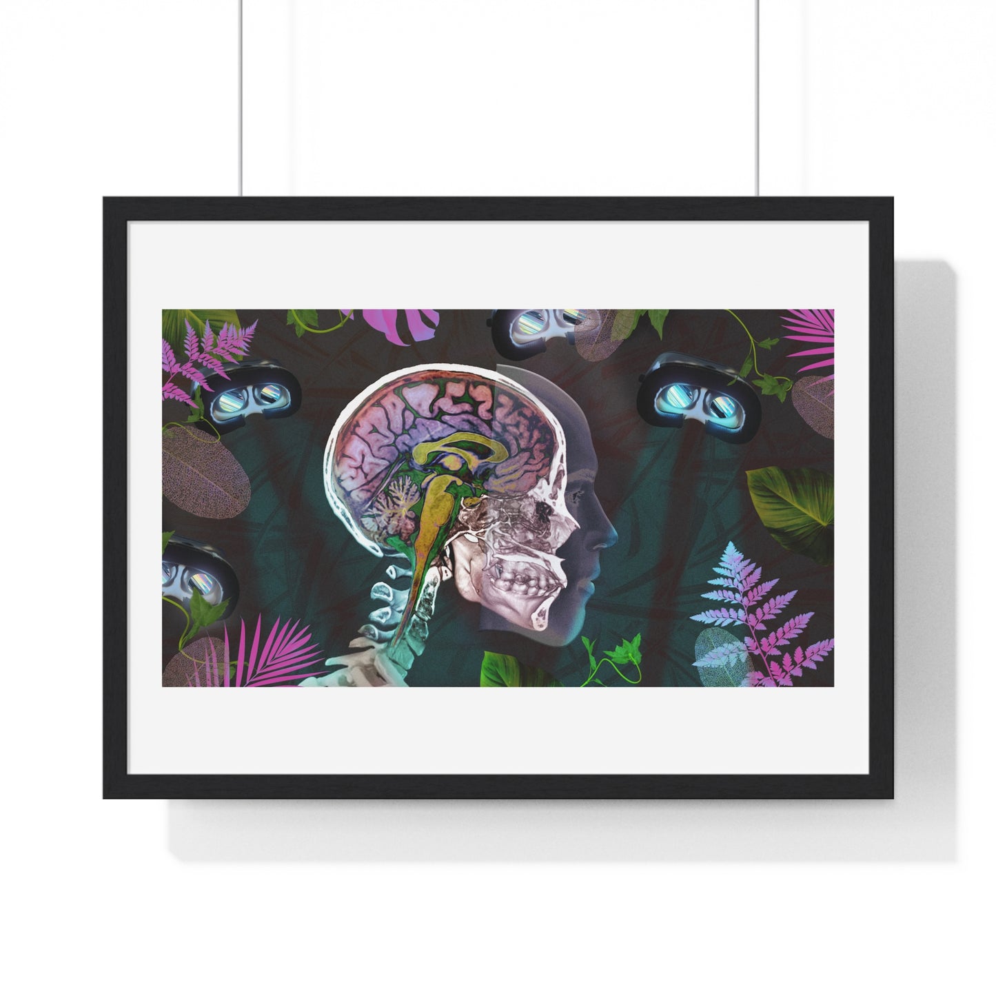 Psychedelics and Virtual Reality Art Framed Print