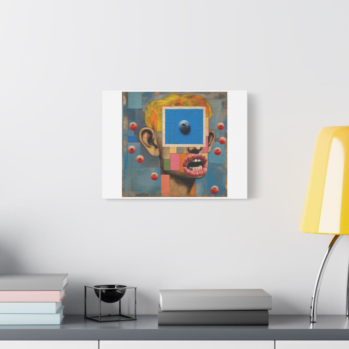 Twisted Portrait, Abstract Art Print on Canvas